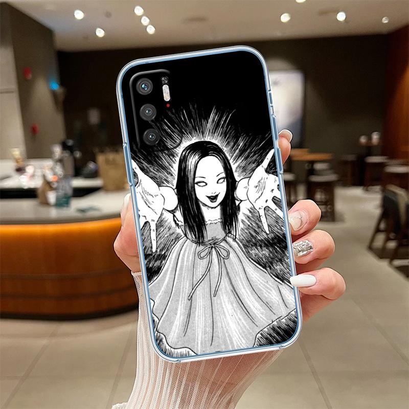 NH35 Junji Ito Tomie Transparent Phone Case for Motorola Moto Edge 20 30 40 50 S30 Fusion Ultra Pro Neo Lite + G200 G23