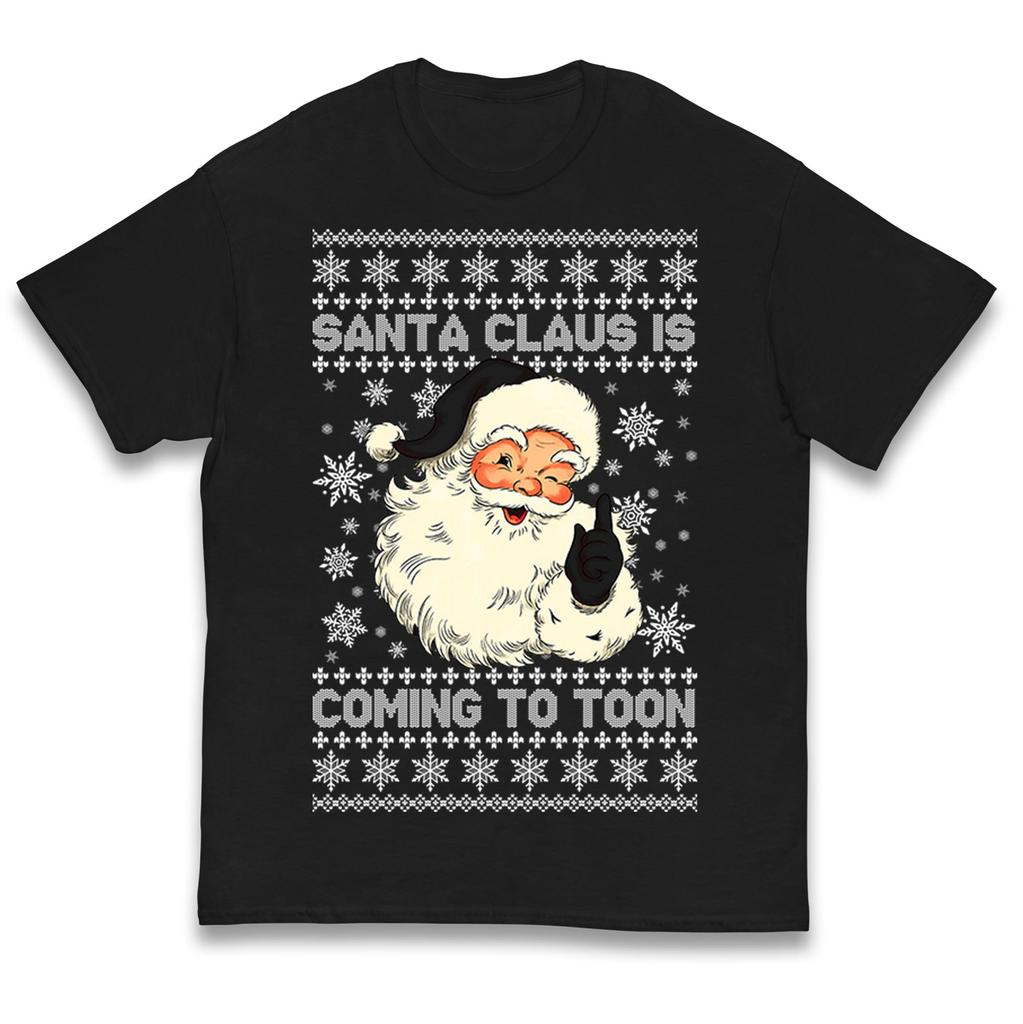 Newcastle Santa claus is coming to toon christmas Kids T Shirt