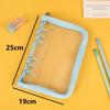 A5 Binder Cute Transparent Binder Notebook Filing Cabinet A5 Ring Pockets Leaf Filing Cabinet A5 Macaron Binder HYJ02