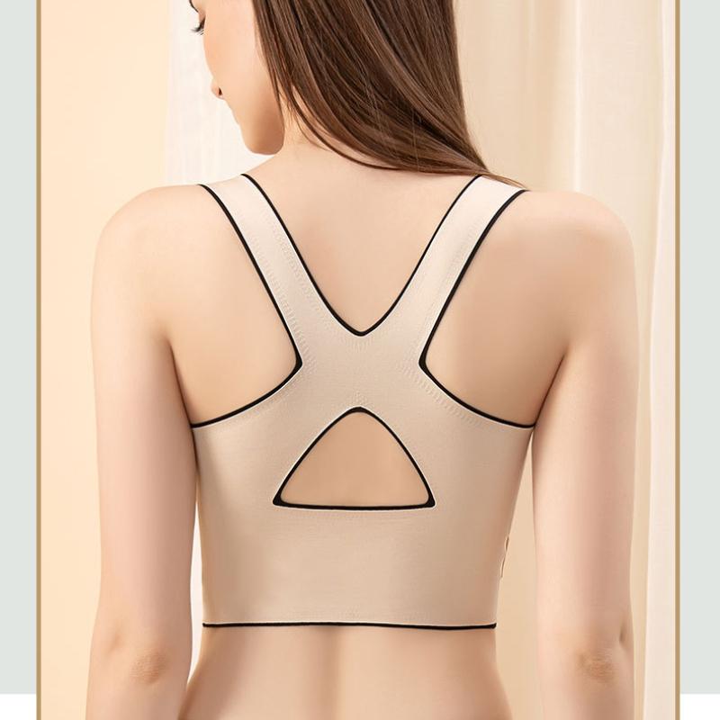 Сексуальное нижнее белье большого размера с пряжкой спереди, не оставляющее следов, женский тонкий бюстгальтер без стального кольца, собранный в сборку, спортивный, регулируемый, под майку