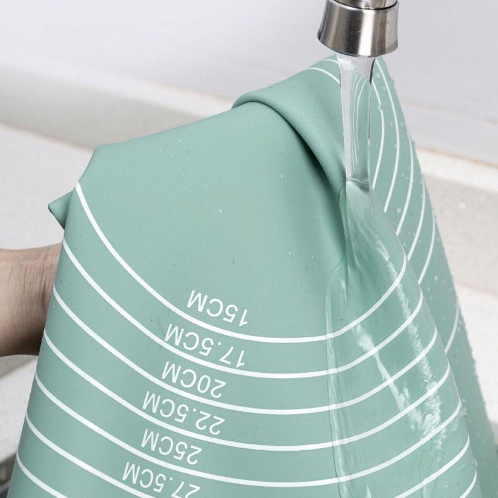 Жаростойкий коврик для раскатывания теста со шкалой, коврик для выпечки, коврик для кондитерских изделий, набор силиконовых подушечек для замешивания, торт