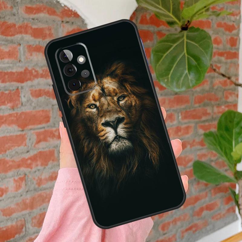 Чехол для телефона "Король джунглей - Лев" для Samsung Galaxy A54 A34 A14 A55 A35 A25 A15 A52 A32 A12 A51 A71 A13 A33 A53