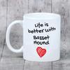 Basset Hound - cup with a dog, cup with a photo, personalized gift from the Art-Dog brand