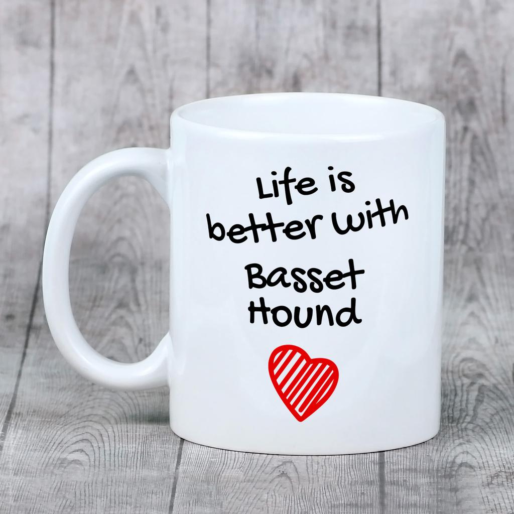 Basset Hound - cup with a dog, cup with a photo, personalized gift from the Art-Dog brand
