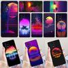 Чехол для телефона 80-х Retrowave Неоновые пальмы Для Samsung Galaxy A42 A31 A40 A51 A71 A32 A80 A52 A72 A73 A21S A50 A70 A11 A12