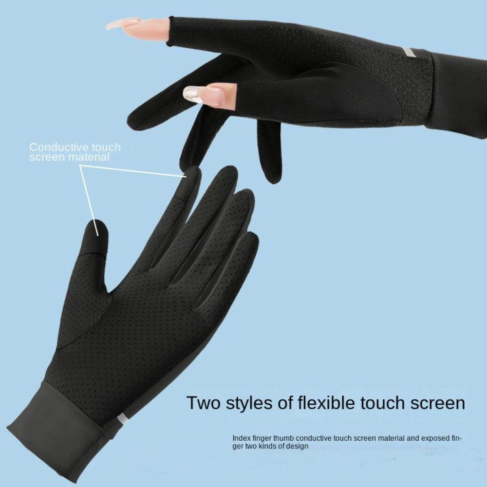 Sexy Cycling Equipment Outdoor Touch Screen Mitten Driving Sun Protection Gloves Sunscreen Gloves