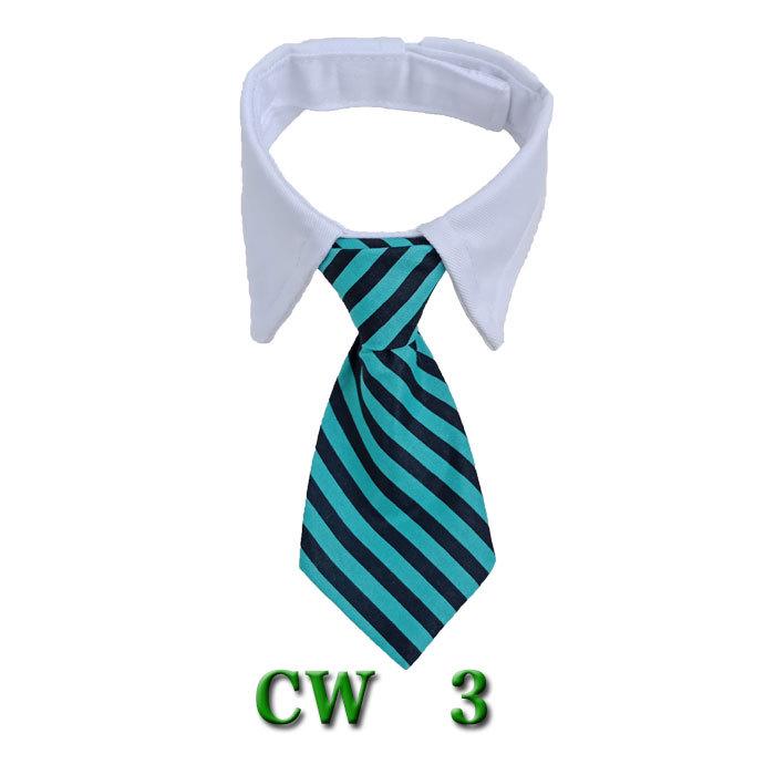 Полосатый ошейник-бабочка и шарф для собак