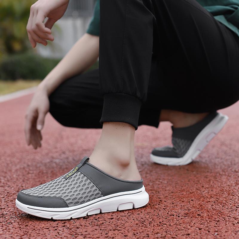 Женские сандалии, тапочки-слайды, мягкие мюли, мокасины, мужские кроссовки без спинки, повседневные мужские сабо, большие размеры