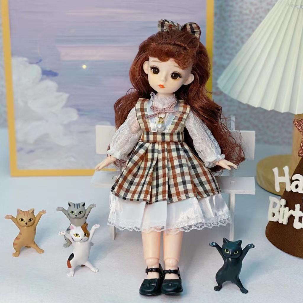 1/6 BJD кукла 30 см с несколькими подвижными суставами и макияжем для лица, модная одежда, высококачественные игрушки для девочек, кукла для друга, праздничный подарок