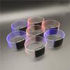 2pcs Sound Activated LED Flashing Wristband Magnetic Transparent TPU Party Glow Bracelet Concert Light Up Wristband