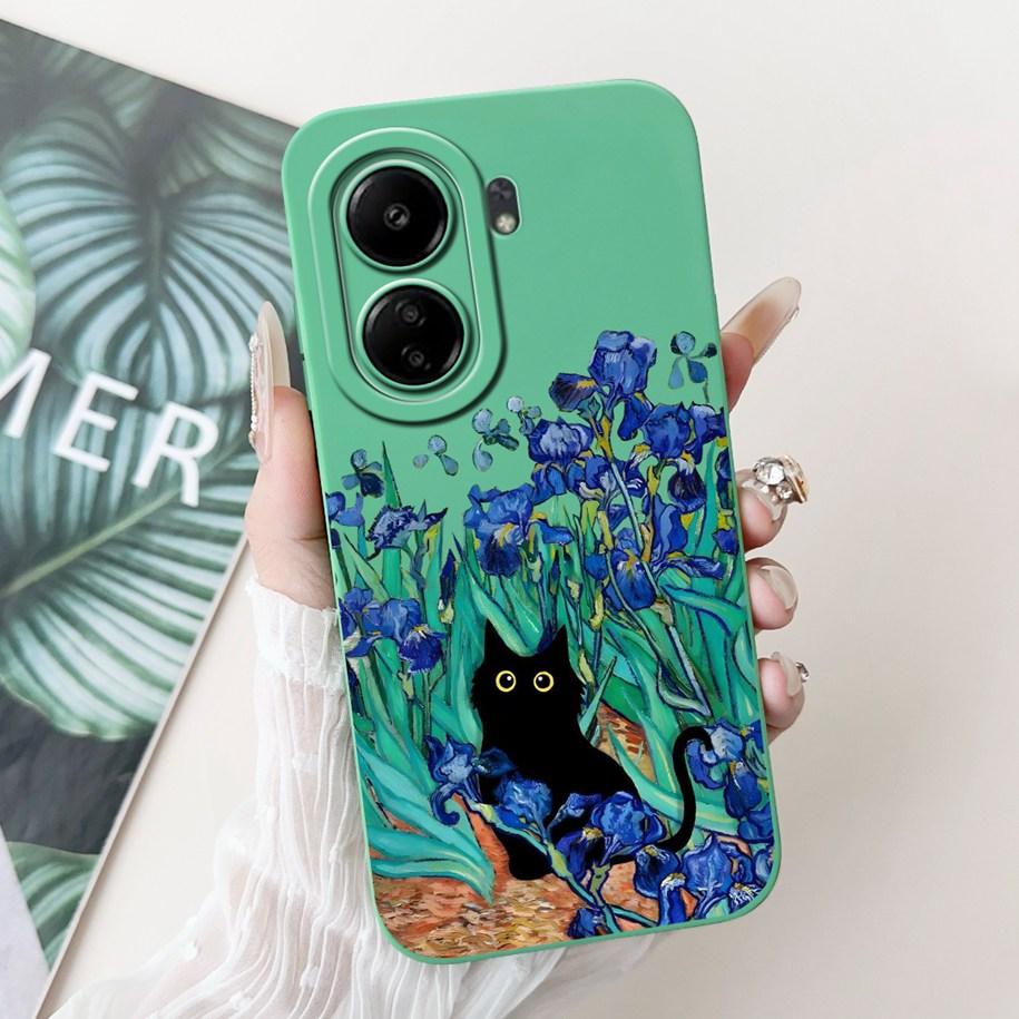 For Xiaomi Redmi 13C 4G Case Cute Cartoon Panda Capa Shockproof Silicone Phone Cover For Xiaomi Poco C65 Redmi13C 13 C 4G Bumper