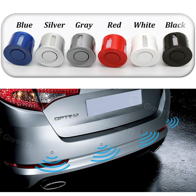 GreenYi 4 Sensors Buzzer 22mm Car Parking Sensor Kit Reverse Backup Radar Sound Alert Indicator Detector System 12V