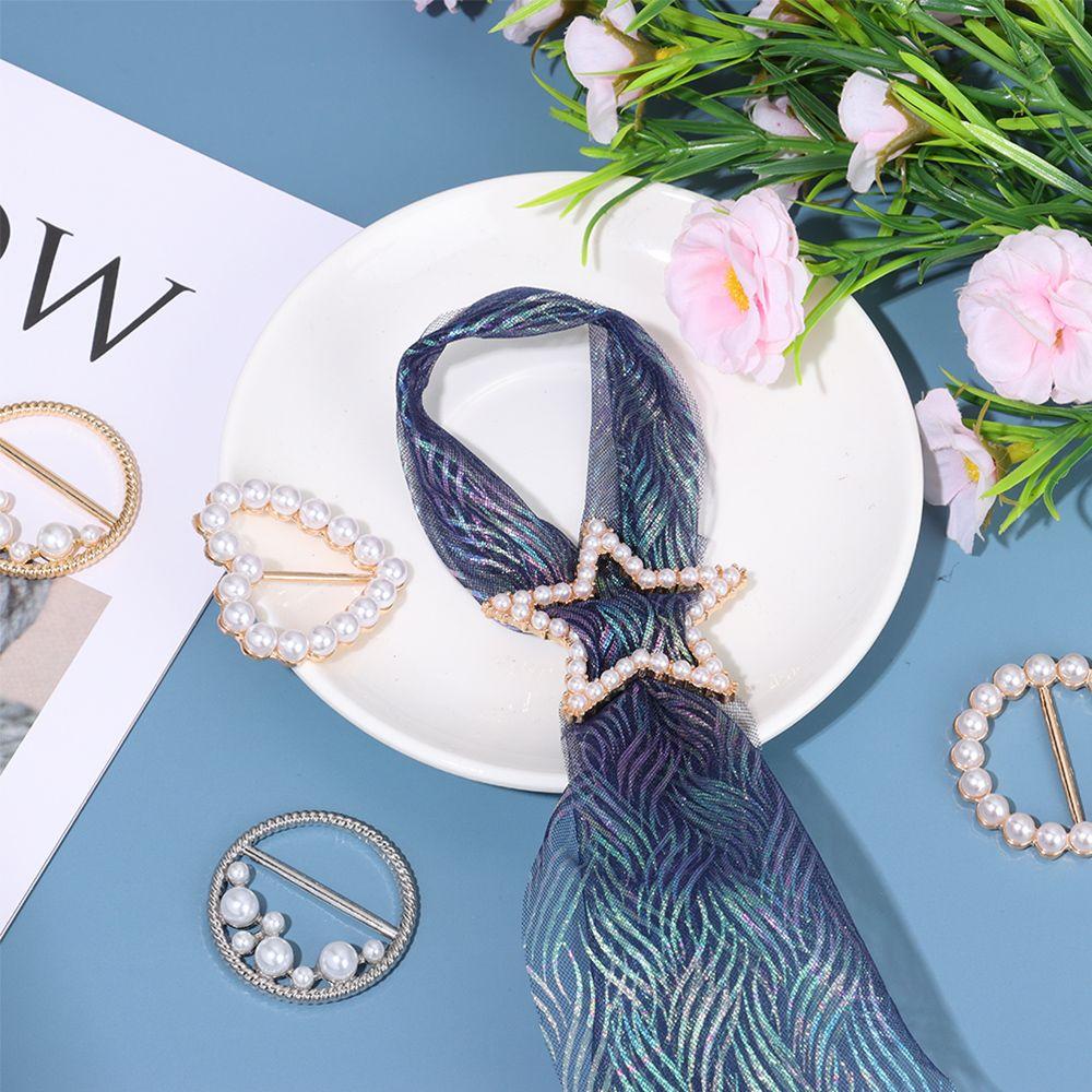 Corner Hem Shirt Hem Decorative Buckle Knotted Buckle Ring Clothes Tighten Silk Scarf Buckle