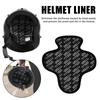 Motorcycle Helmet Insert Liner Cap Cushion Pad Quick-Drying Breathable Sweat Wicking Helmet Insulation Lining Moto Black Capacet