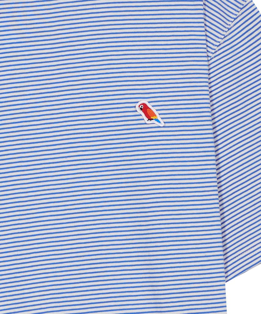 UNION BALANT Parrot Striped T-Shirt Blue