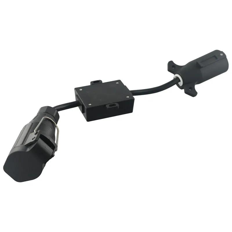 High Quality Light Converter Trailer Light Converter Part Practical Round US To European Vehicle Connector Parts Plug
