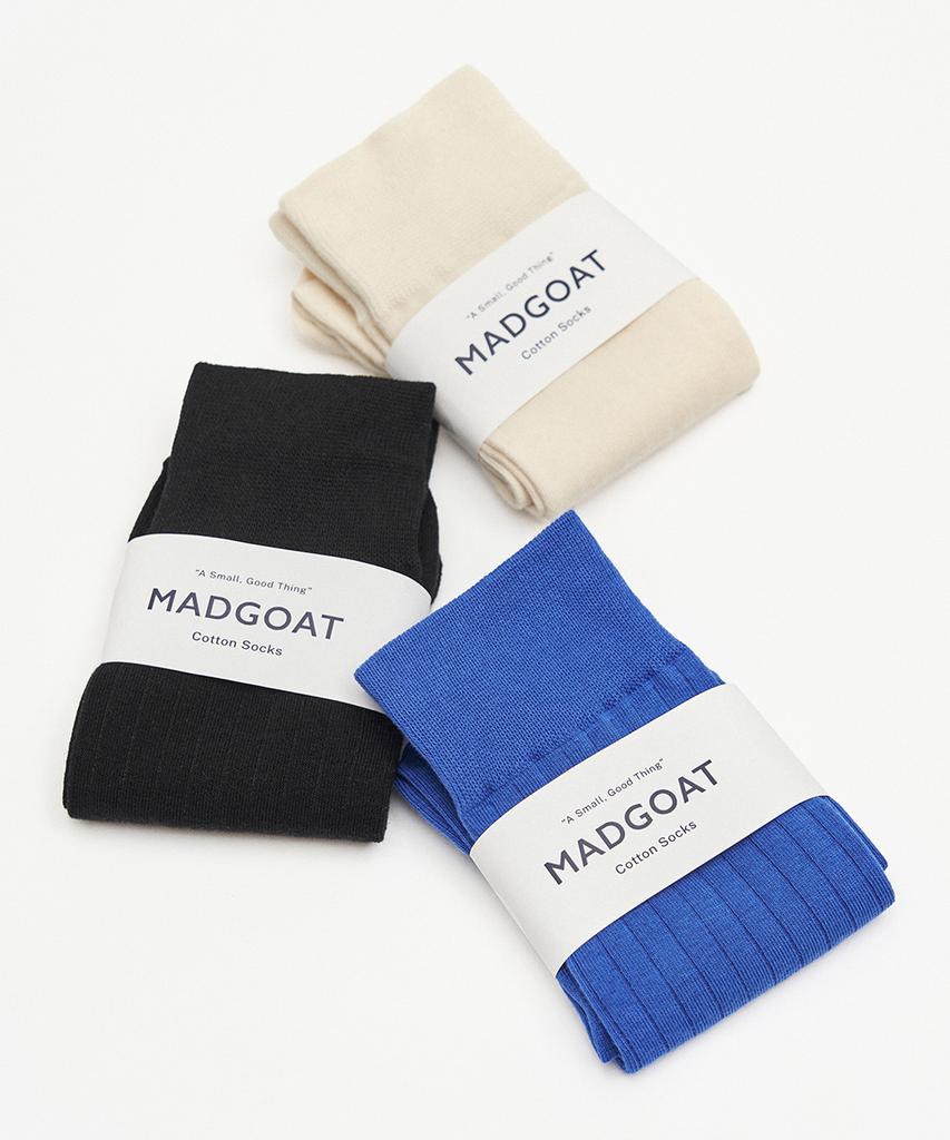 Хлопковые носки Maedeugoteu с круглым вырезом, набор из 3 пар (унисекс)