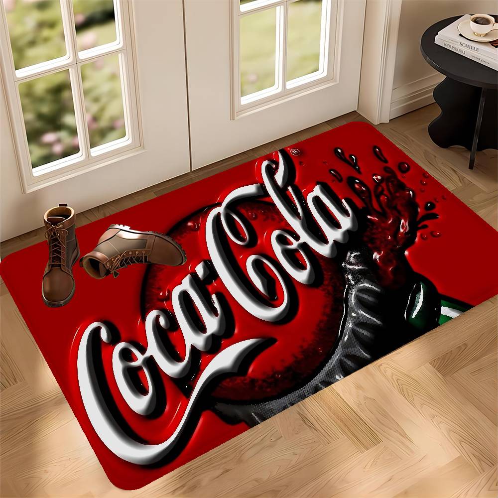 Коврик для пола C-Coca C-Cola Нескользящий коврик для прачечной Декор для прачечной Балкон Детская гостиная Прикроватные коврики