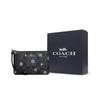 Coach Серия с молнией в углу 16 Классический принт Monogram Клатч-кошелек на запястье Маленький женский клатч Черный CF286-SVV2W
