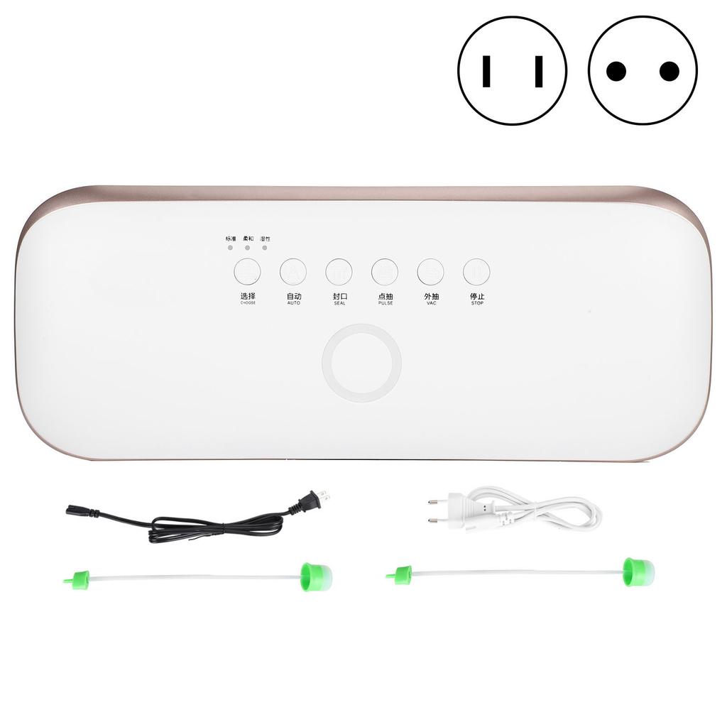 Vacuum Sealer, Food Saver Vacuum Sealing Machine Household Small Electric Vacuum Sealer Packer White