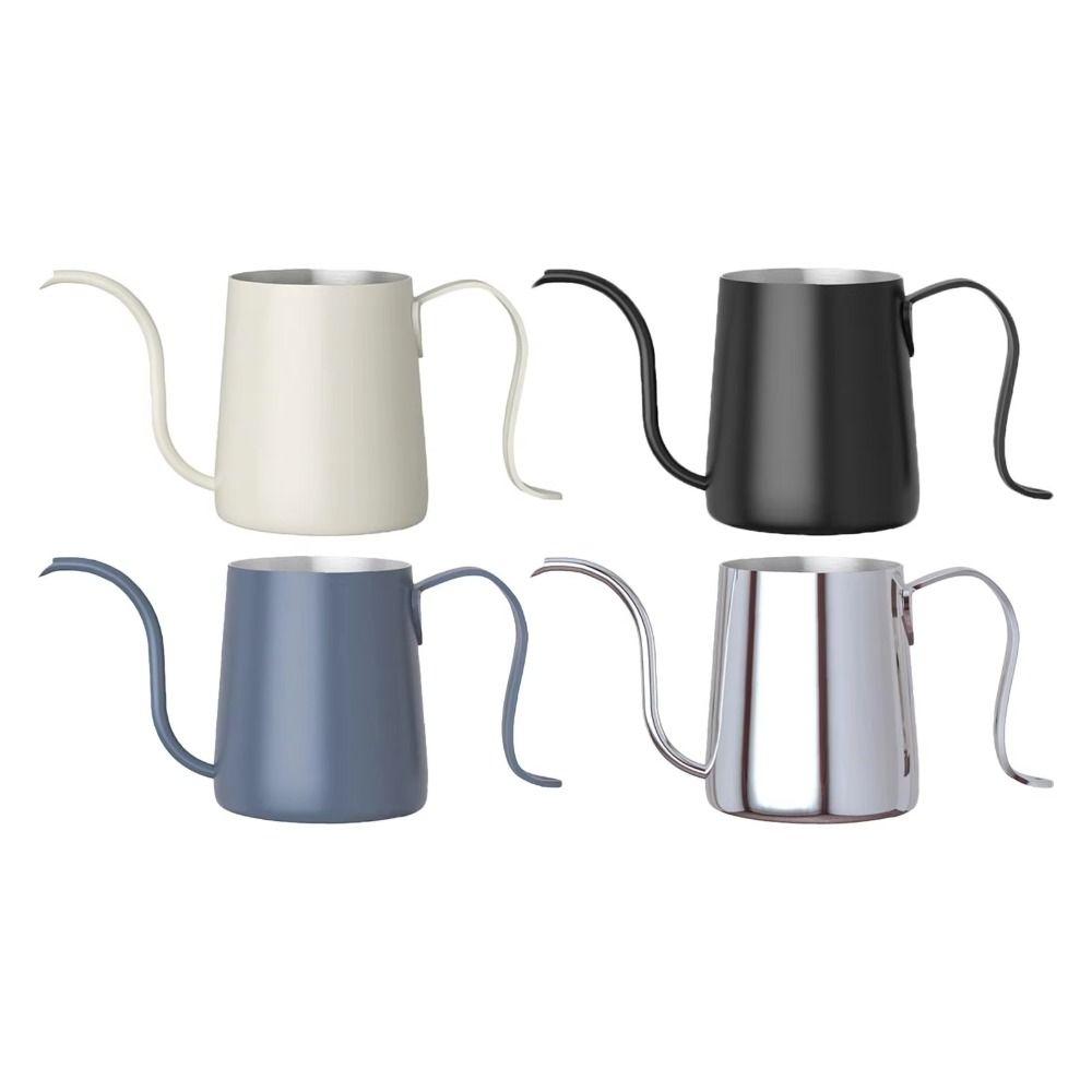 304 Stainless Steel Hand Brew Coffee Pot 250ml Pour Over Drip Carafe Office Use