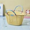 Plastic Bath Product Storage Basket Waterproof Fruit Storage Basket  Vegetable Buying