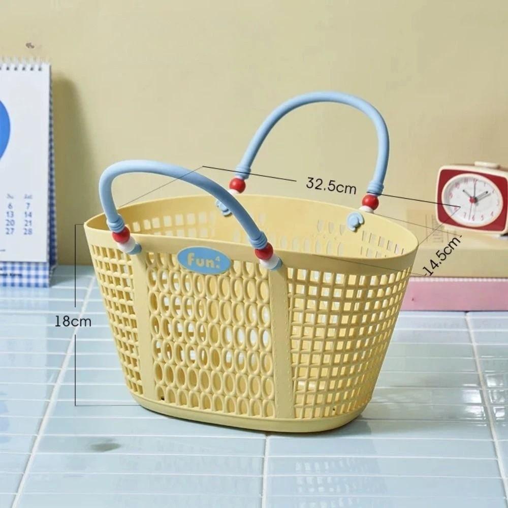 Plastic Bath Product Storage Basket Waterproof Fruit Storage Basket Vegetable Buying