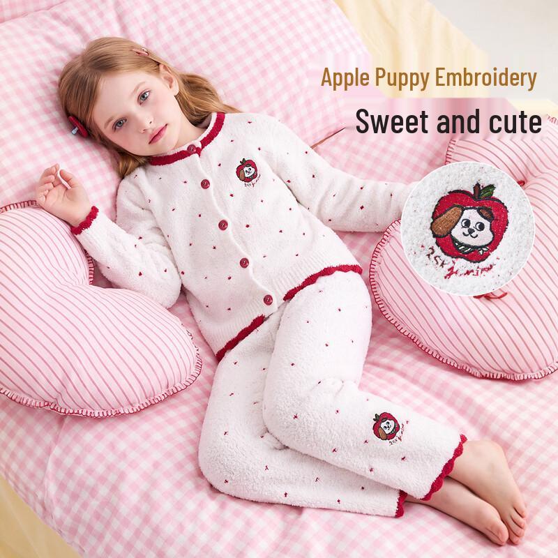 ASK JUNIOR Girls' Plush Loungewear Pajama Set