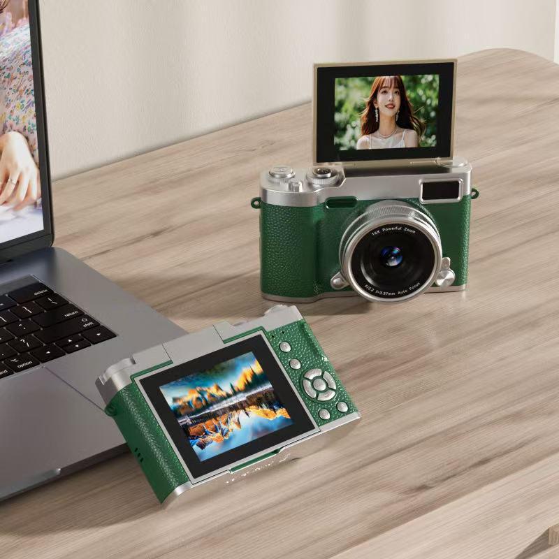 HD Цифровая флип-камера для студентов - Ретро-стиль, Начальный уровень