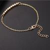Stylish Women's Rhinestone Bracelet With Gold Plated Chain And Classic Look