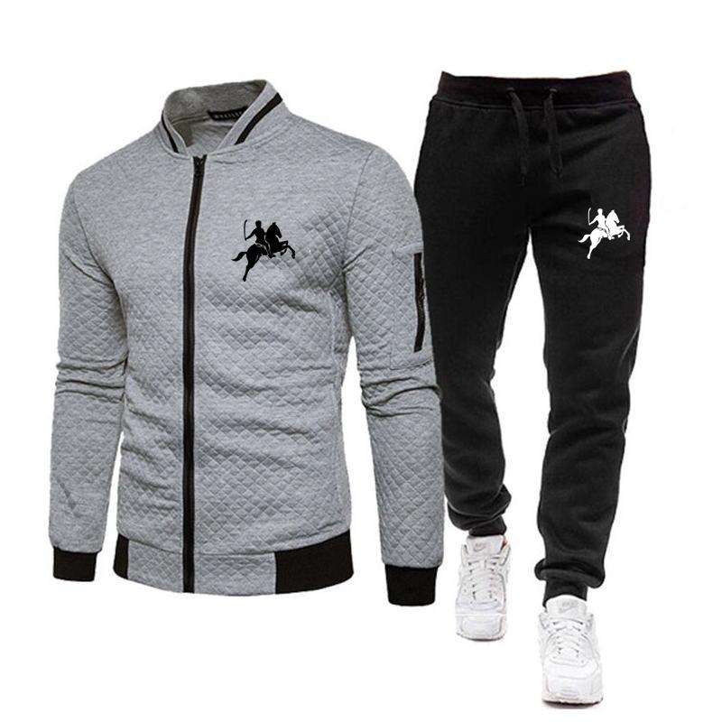 2024 Brand Tracksuit Men Zipper Jacket Golf Fitness Gym Tracksuits Cotton Mens Outfits Sport Suit 2 Piece Set Jogging Tracksuit