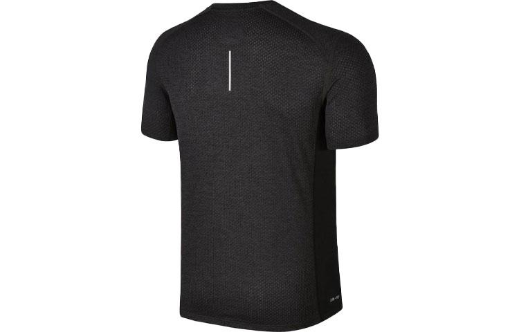 Nike Футболки Мужские Черный Коричневый Круглый вырез Умеренный Прямой крой 834241-014