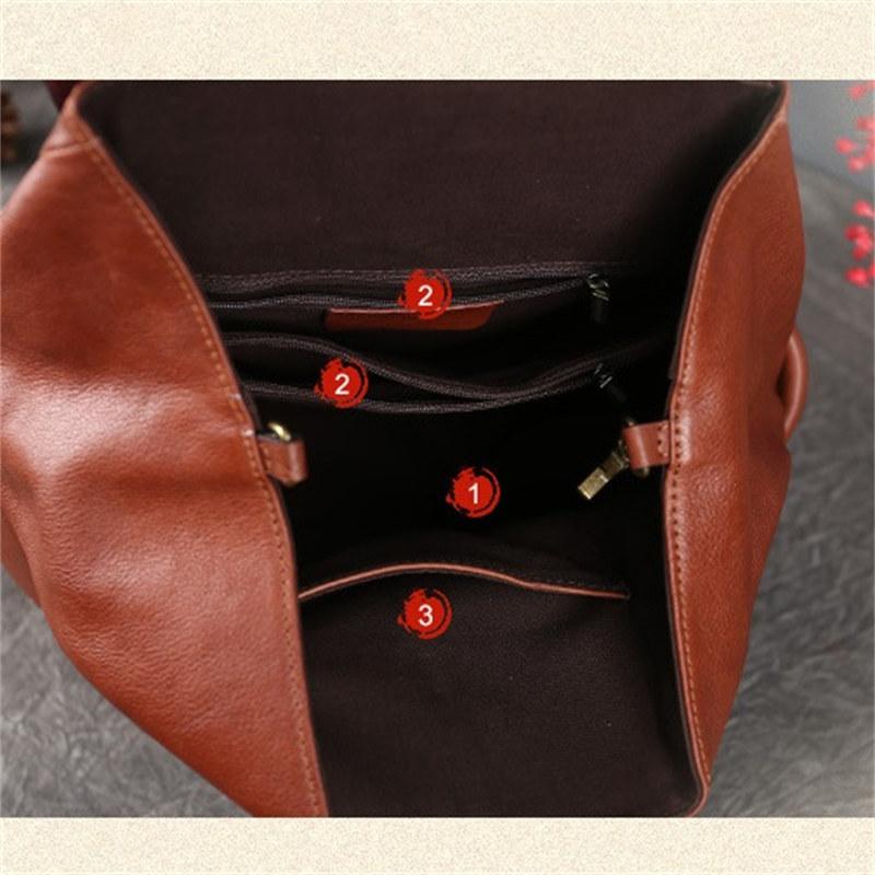 Винтажный дизайн, женский однотонный рюкзак из натуральной кожи, модные брендовые сумки большой вместимости, женские студенческие рюкзаки GZW