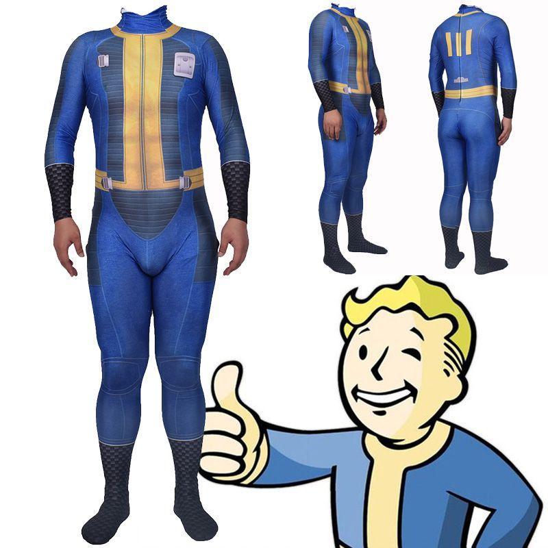 Аутентичный косплей выжившего из Fallout 4 Костюм-боди Найт из Убежища 111 на Хэллоуин