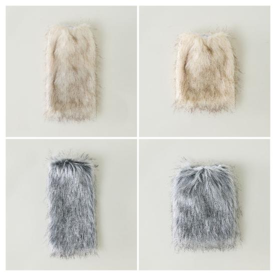 Faux Fur Leg Warmers Women Girls Furry Boot Covers Fuzzy Shoes Cuff Cover Cozy Winter Calf Warmers for Parties Street Wear