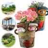 Picasso Abstract Face Flower Pot Resin Face Flower Pot Head Planter Abstract Beauty Face Potted Plant Container for Garden Decor