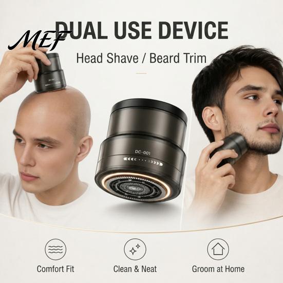Wet Dry Shaver Electric Bald Head Shaver, Beard Trimmer with Digital Display, 360 Degree Waterproof Floating Rotary Grooming Tool for Men Compact