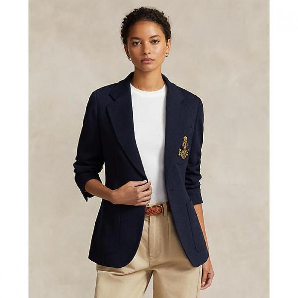 Polo Ralph Lauren Women S Logo creSt Knit Blazer Wmpootwn5v20205410