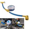 Freon R134a Air Conditioning Recharge Hose 1/2 ACME Thread Car Air Conditioner Tools R134a Refrigerante Open Valve Charging Pipe With Measuring Gauge