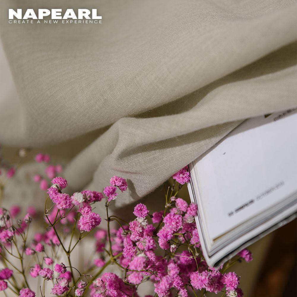 1 шт. NAPEARL, современная роскошная прозрачная оконная занавеска, мягкая текстурированная тюлевая занавеска, домашний декор, занавеска для спальни