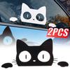 Cat Peeping Creative Car Stickers Automatic Window Bumper Decorations Cute Cartoon Cat Vinyl Decal Car Body Modification Sticker