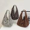 Zipper Nylon Leopard Cloth Shoulder Bags Durable Bags for Women Casual Fashion Classic Tote Bag