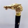 Brass Horse Head Handle Wooden Walking Stick for Men and Women