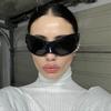 Fashion Brand Designer Luxury Oversized Cat Eye Sunglasses Women For Men  Vintage Punk Sun Glasses Outdoor Sport Goggles