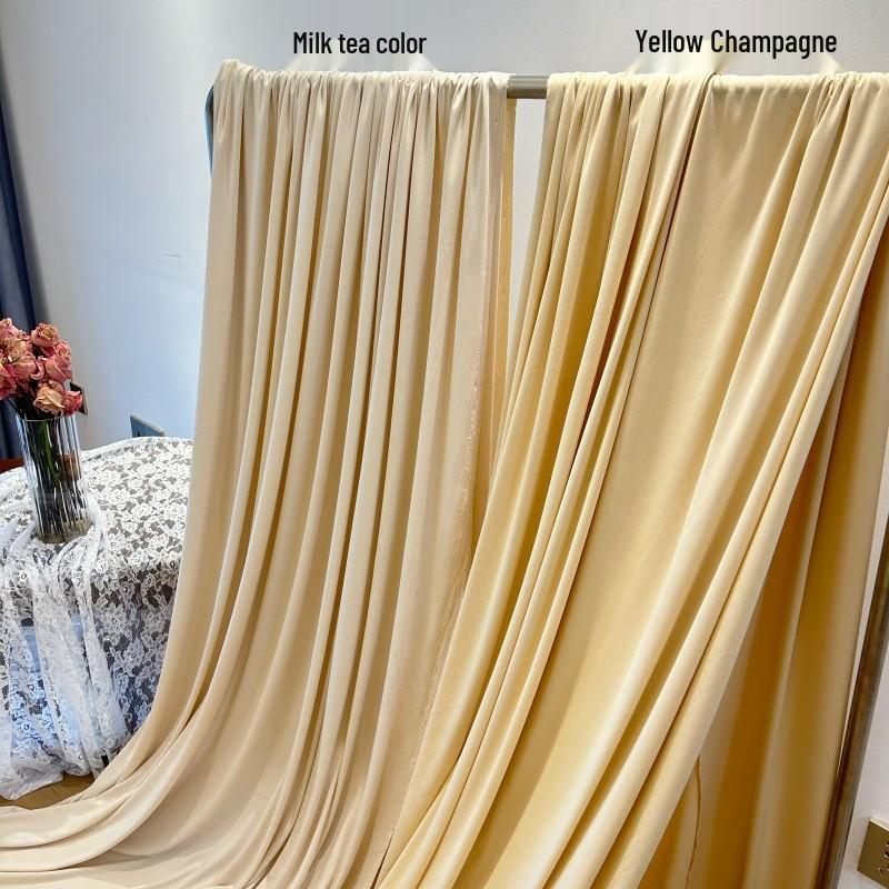 Beige Milk Tea, Champagne, and Avocado Green Wedding Backdrop Decoration - Retro French Style Photography Cloth