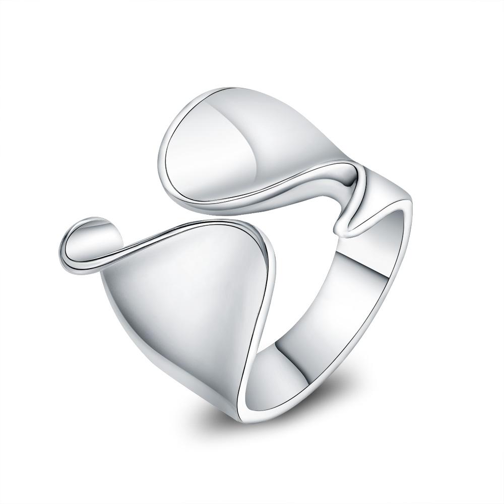 Silver Open Ring Wholesale Pretty Luxury Unique Fashion Women Men Wedding Noble Cute Charms Silver Color Ring Jewelry