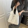 Small Fresh Lace Flower Canvas Women's 2025 New Summer Large-capacity Underarm Shoulder Tote Bag