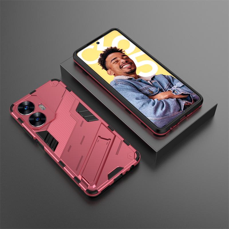 Для Realmi C55 4G чехол противоударный бронированный магнитный держатель чехол для телефона RealmeC55 Realme C55 C 55 55C 4G RMX3710 6.72" задняя крышка
