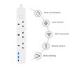 UK Tuya WiFi Smart Power Strip Удлинитель Розетка Вилка 2 USB порта 1 Type-C Пульт дистанционного управления Работает с Google Home Alexa Dot Office