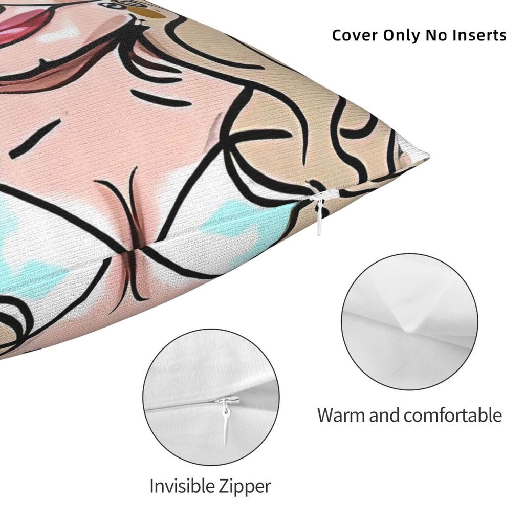 American Pie Jennifer Coolidge Pillowcase Polyester Linen Velvet Pattern Zip Decorative Throw Pillow Case Sofa Seater Cover 18"